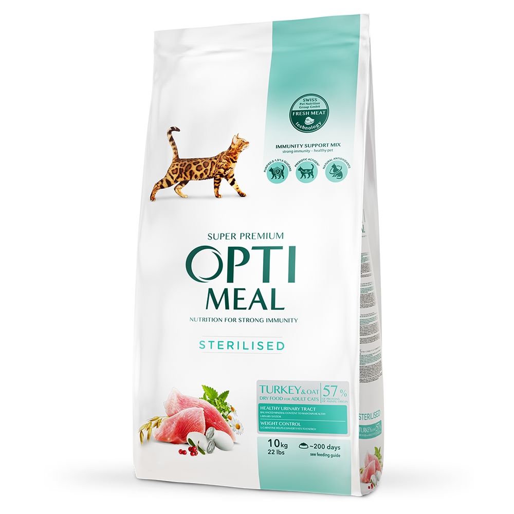 OPTIMEAL Сухий корм для котів - курка, 10 кг