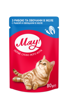 КЛУБ 4 ЛАПИ ПРЕМІУМ повнор. консерв. корм д/дор. котів “З лососем в желе”, 100 гр.