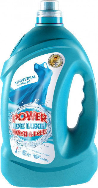 Гель для прання PW DE LUXE, універсальний 4л.