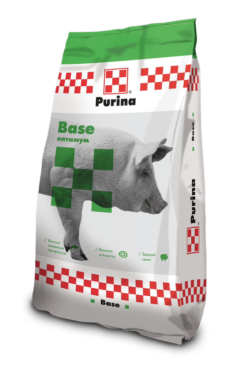 ДБМВ Концентрат Purina оптимум Base для свиней стартер 15% / гроуер 12,5% / фінішер 10% (25кг) 20085 пуріна