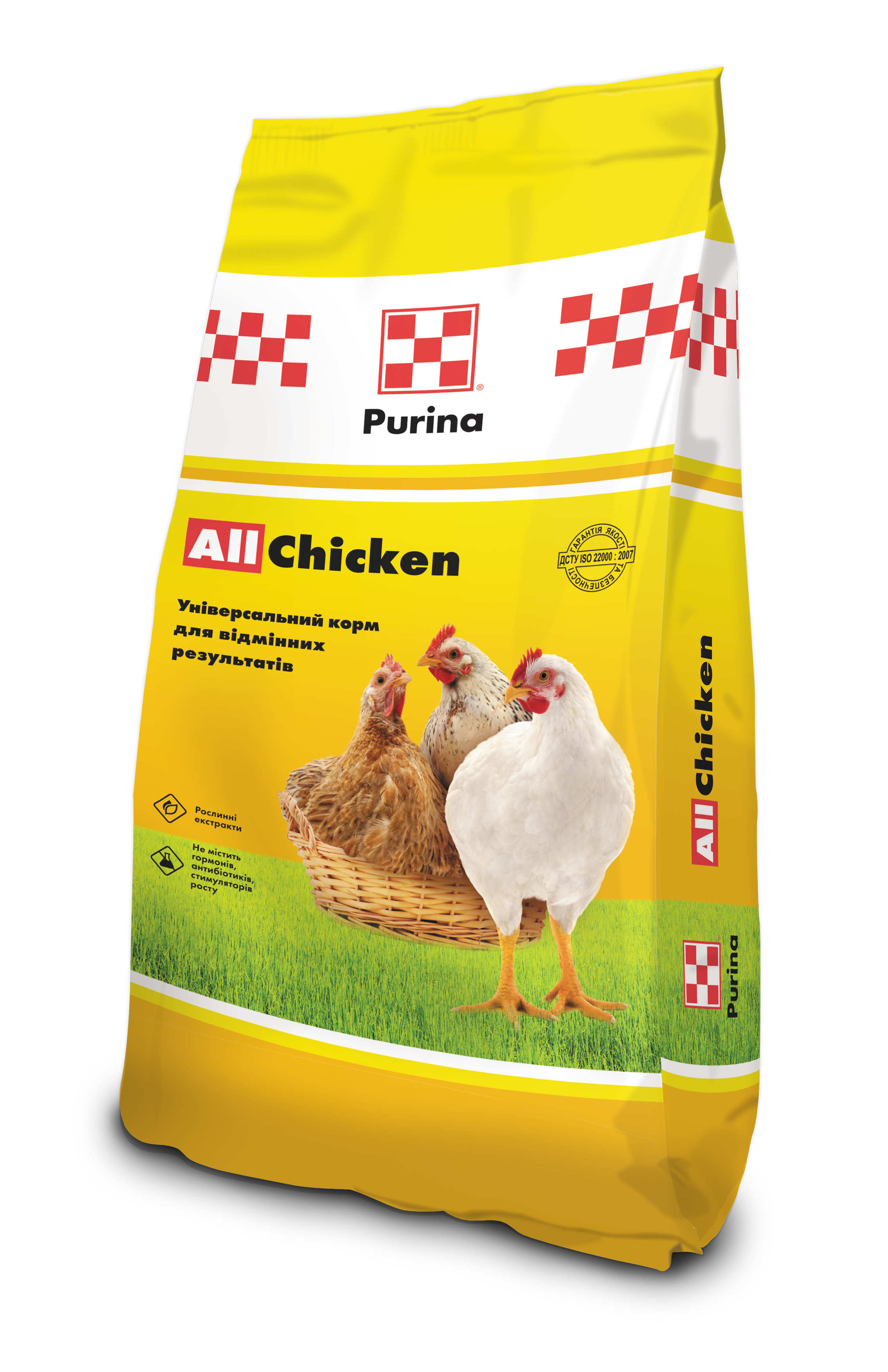 Комбікорм Purina для курчат та бройлера Гроуер 25кг 41016 Універсальний корм для птиці all chicken