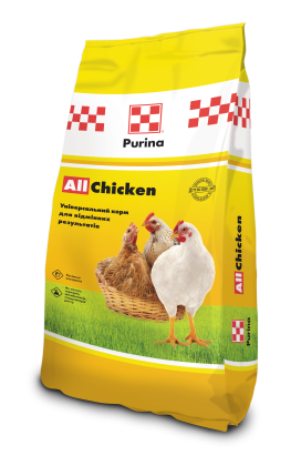 Комбікорм Purina для домашніх курей-несучок 25кг 41069 Універсальний корм для птиці all chicken